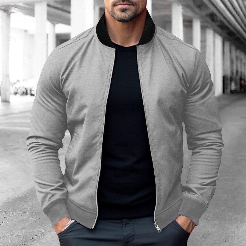 Men S Pilot Zip Jacket Slim Fit Outdoor Sport Coat Spring Autumn