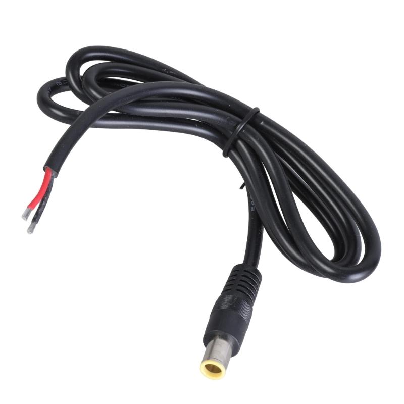 DC7.9x5.5mm Power Pigtails Cable DC7909 7.9x5.5mm Male Plugs Cable with Bare Wire End for Solar Panel Laptop Charger