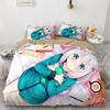 Аниме Девушки Кавайи Постельное белье Комплекты постельного белья с героями мультфильмов Постельное белье Twin Queen King Single Size Подарок Домашний декор Дети