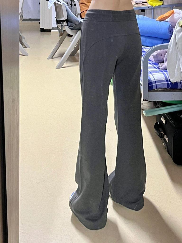 2024 New Women's High-Waist Flare Sweatpants - Slimming, Floor-Length Horseshoe Design