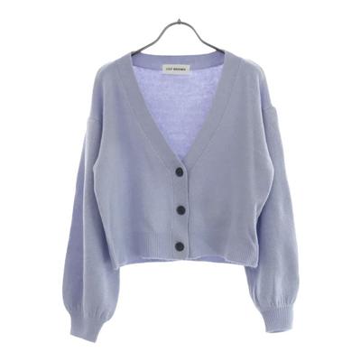 Неиспользованный кардиган крупной вязки с длинным рукавом Lily Brown F Фиолетовый LFKB225236 Женский Б/У