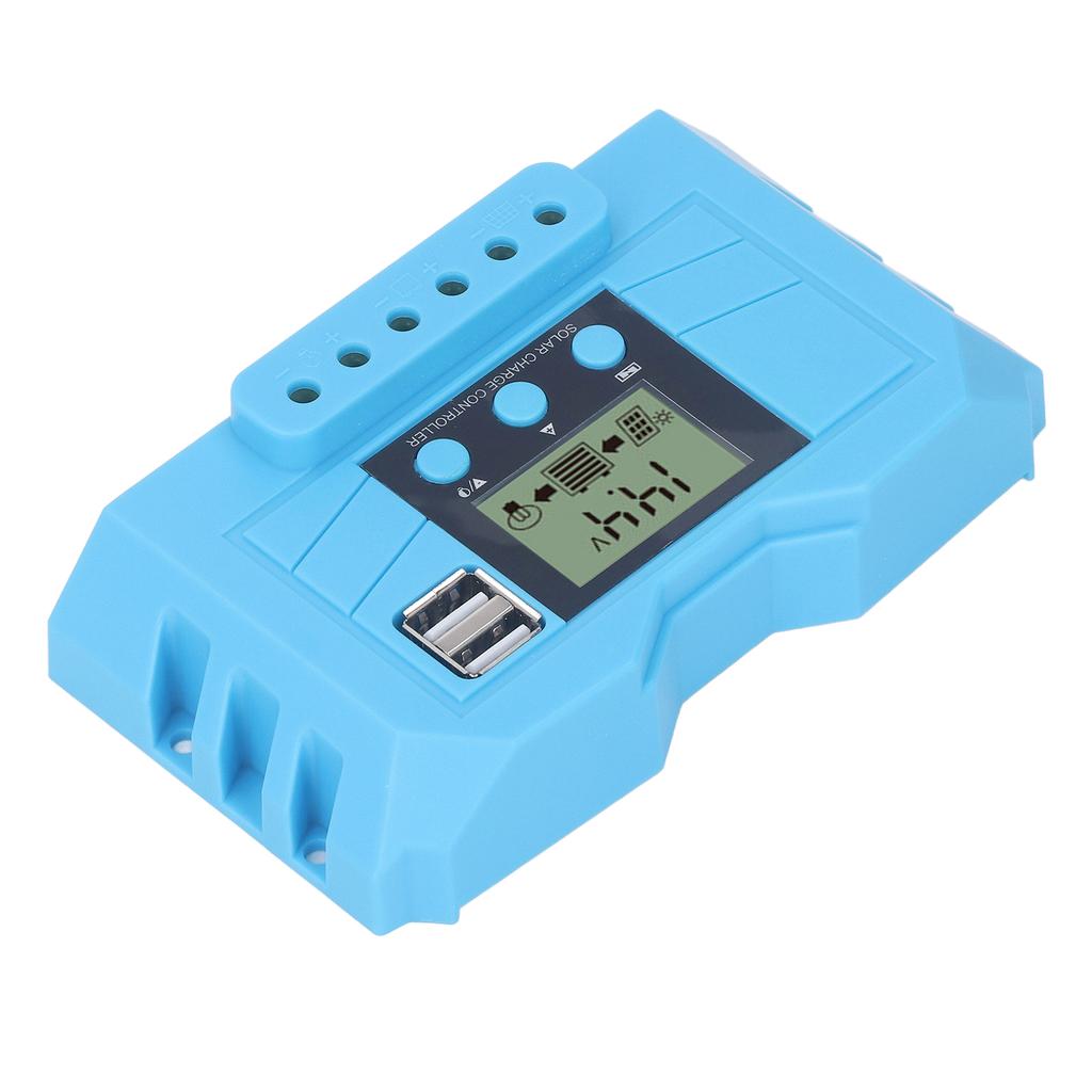 Контроллер солнечного заряда ЖК-дисплей 12 В 24 В Двойной порт USB ШИМ Регулятор солнечного заряда 10 А