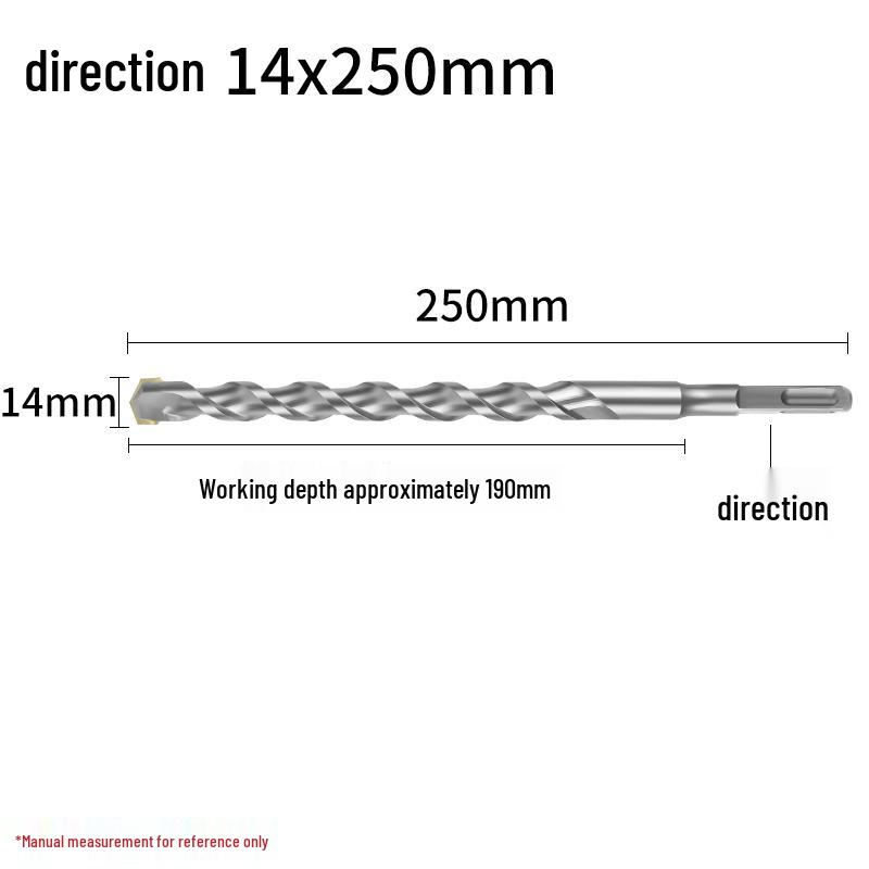 Сверло ударное 4-зубое с квадратным хвостовиком для бетона, сверло 2-зубое с круглым хвостовиком для расширения отверстий 150 мм