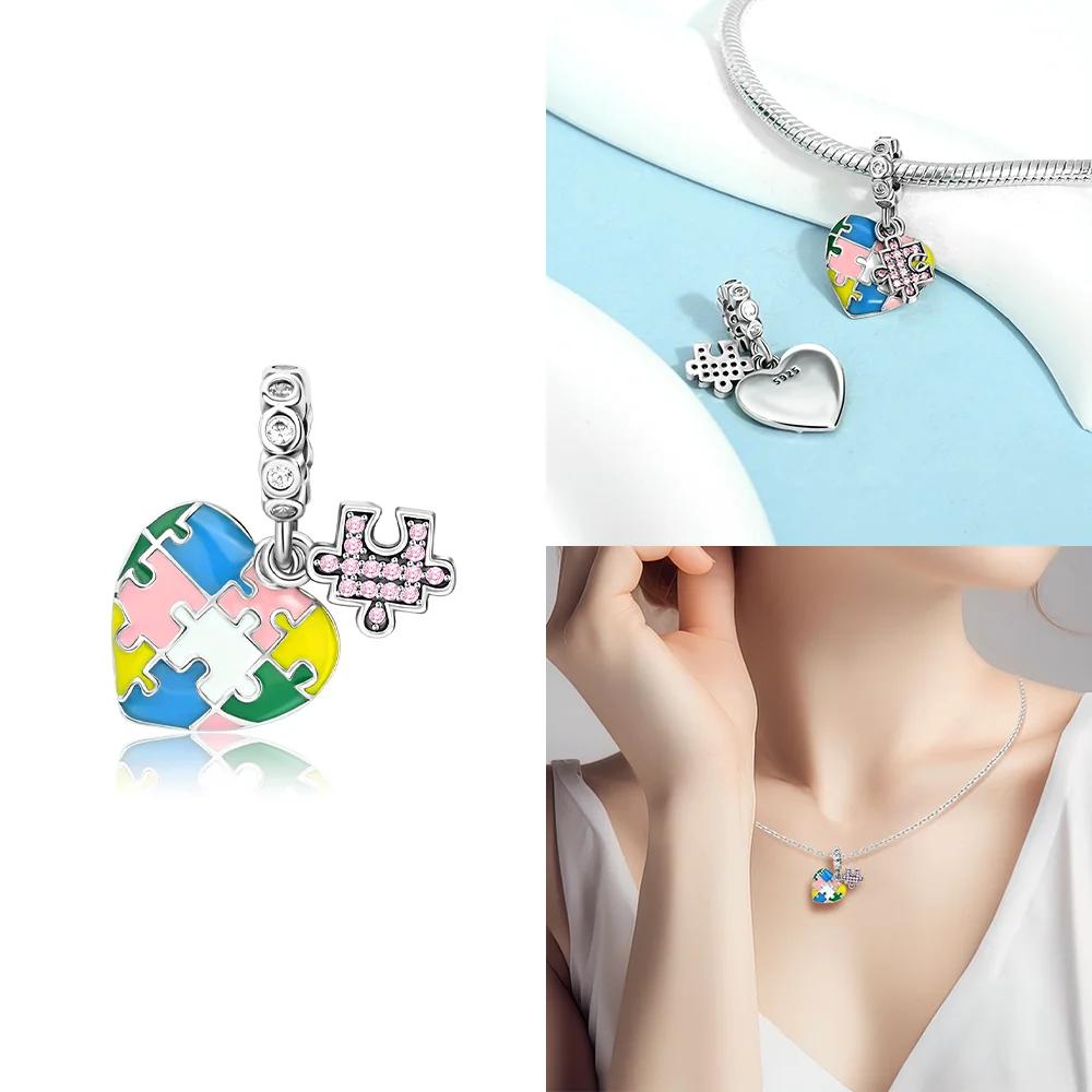 Exquisite Copper Original Red Heart Bicycle Love Couple Charms Beads Fit Bracelet Valentine'S Day Gift Women Jewelry Diy