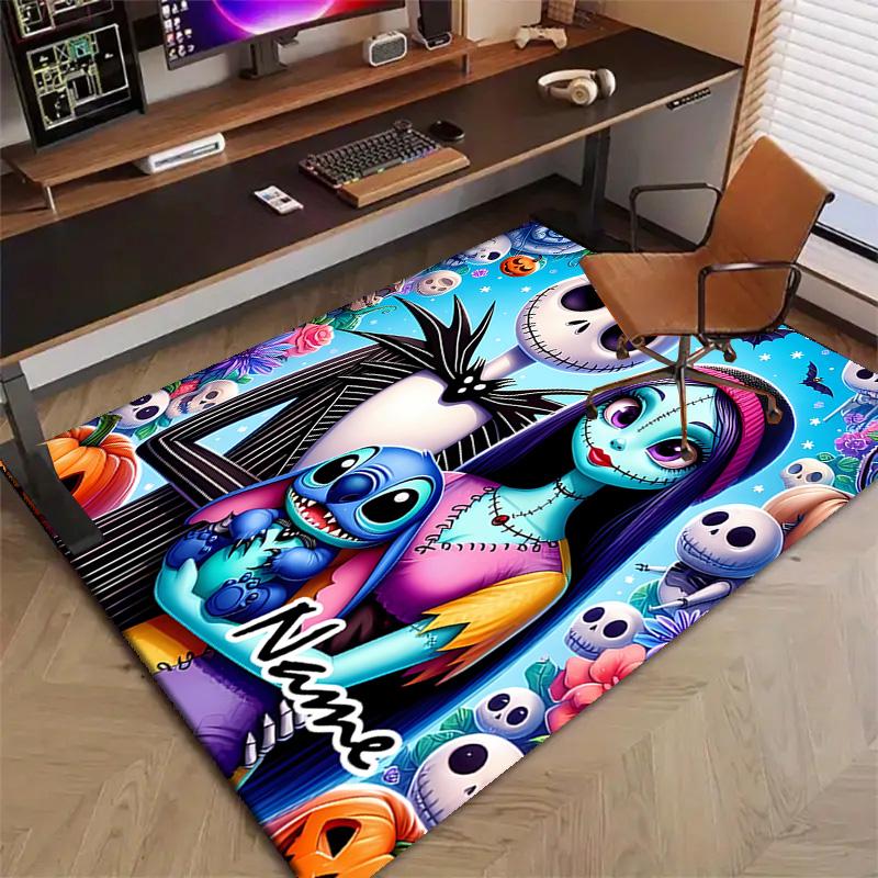 Custom Jack Mat Personalized Name, Polyester Washable Indoor Entryway Rug, Gift for Christmas, Easter, Thanksgiving Day