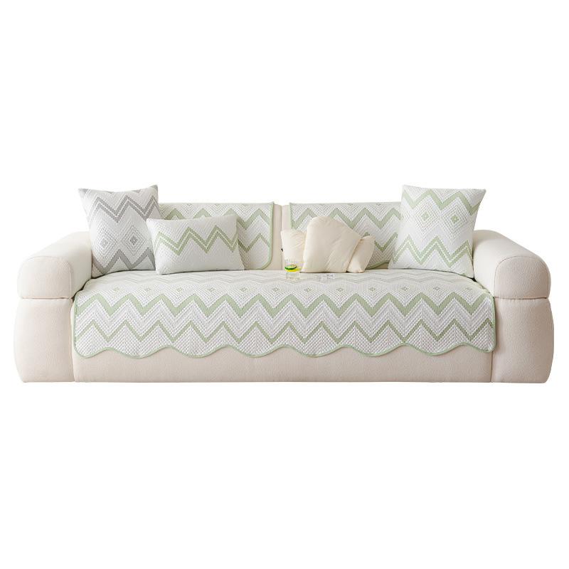 Summer Cool Ice Silk Sofa Cushion Non-Slip Summer Seat Cushion New Special-Shaped Mat Sofa Cover Cushion Summer