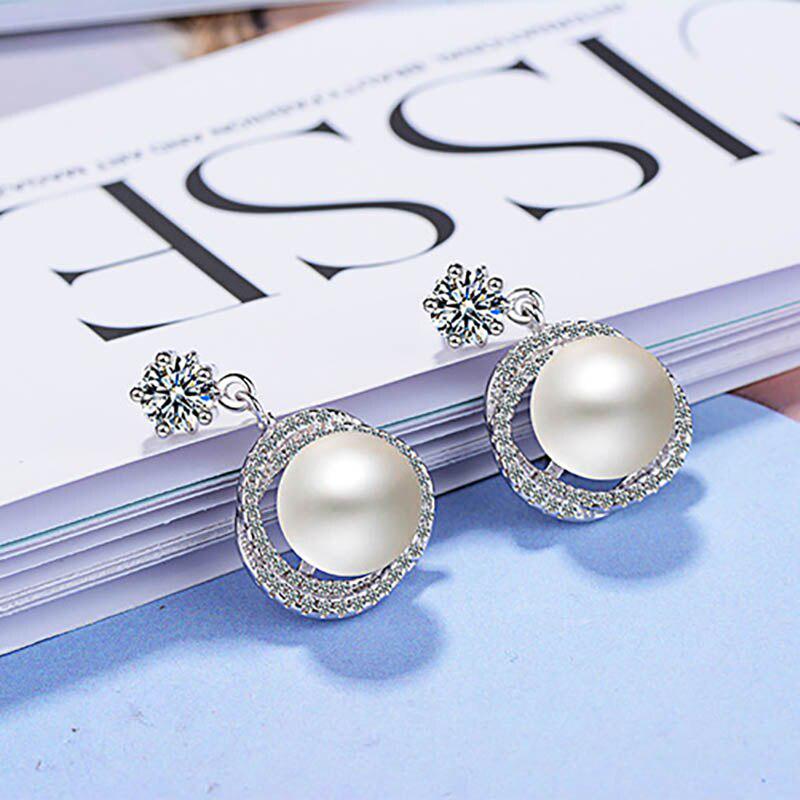 Модные серьги Lindon, ювелирные изделия с красным жемчугом, цирконом, драгоценным камнем, серьги-капли для женщин, подарок на свадьбу