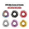 Crank Bike Crank Arm Fixing Bolt Bicycle Crankset Nut Bike Crank Cover Screw Crank Bolt Cover