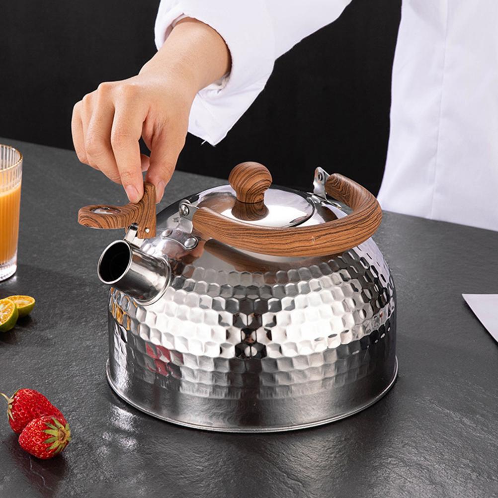 4L Whistling Stovetop Tea Tea Kettle Kettle Stovetop Tea Kettle Water Boiler Kettle Stainless Steel Water Boiler with Handle