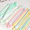 High Quality Fruit Drinking Long Stir Mini Coffee Spoon Plastic Bar Candy Color