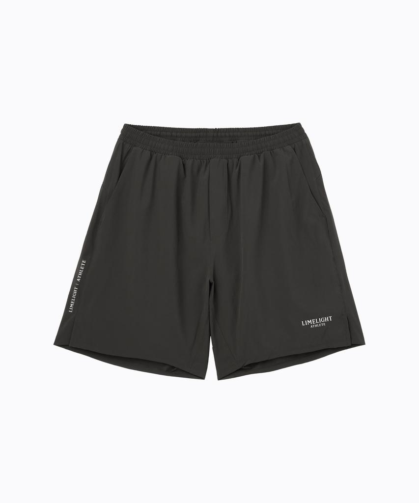 LIMELIGHT APPAREL Athlete Small Logo Liner Shorts (Charcoal/White)