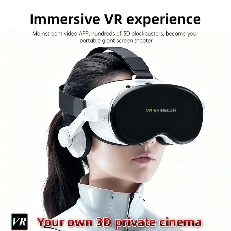 VR-очки G18E Виртуальной Реальности Огромный Экран 3D Очки Шлем HD Стерео VR Гарнитура для Телефона 4.7-7", Поддержка Игрового Джойстика