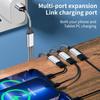 Разветвитель USB C (папа) на 2/3 USB C (мама) Кабели-конвертеры Несколько хабов Порт USB C Хаб Зарядное устройство Адаптер для разделения питания 11,81 дюйма