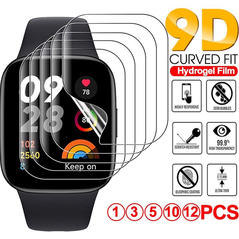 3-10PCS 9D Curved Hydrogel Film for Xiaomi Redmi Watch 3/2/2 Lite Soft Screen Protector for Redmi Watch 3 SmartWatch Not Glass