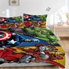 Avengers Heroes United Print 3Pcs Bedding Setduvet Cover With 2 Bedropillowcase Home Birthday Gift