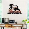 1pc Metal Bear Wall Art Decoration: Personality-Enhancing Black Bear Design for Living Room Home Décor