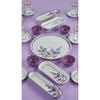 Роскошный керамический набор для завтрака Sakura Flower Purple, 21 предмет на 6 человек, набор для завтрака