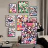 BanG Dream It's My GO Постер Аниме Постеры Липкие HD Качество Настенное Искусство Ретро Постеры для Дома Кавайный Декор Комнаты