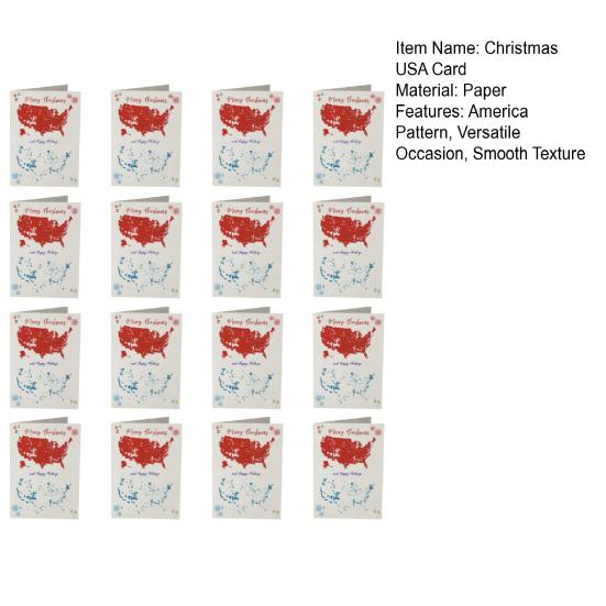 4/8/16 шт. 2024 Счастливого Рождества США открытки Товары Патриотические праздничные поздравительные открытки Открытки для творчества в свободном пространстве