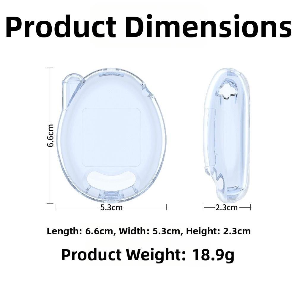 Прозрачный защитный чехол Crystal PC Пылезащитный Жесткий чехол Защита от царапин Полное покрытие Прозрачная крышка для Tamagotchi Connection