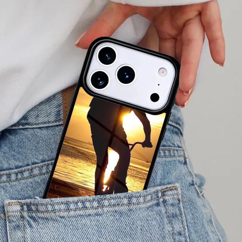 Любовь BMX Велоспорт Спорт Мягкий Чехол для Телефона для iPhone 17ProMax 12 13 14 15 16e 17 Pro Max Plus Air Cover