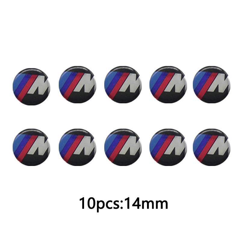 gnhct10 5/10Pcs 11mm 14mm Car Key Sticker Logo 3D Metal Car Key Sticker Emblem For BMW F34 F10 F20 F48 F39 F30 F25 F26 F15 F16 F22 F32