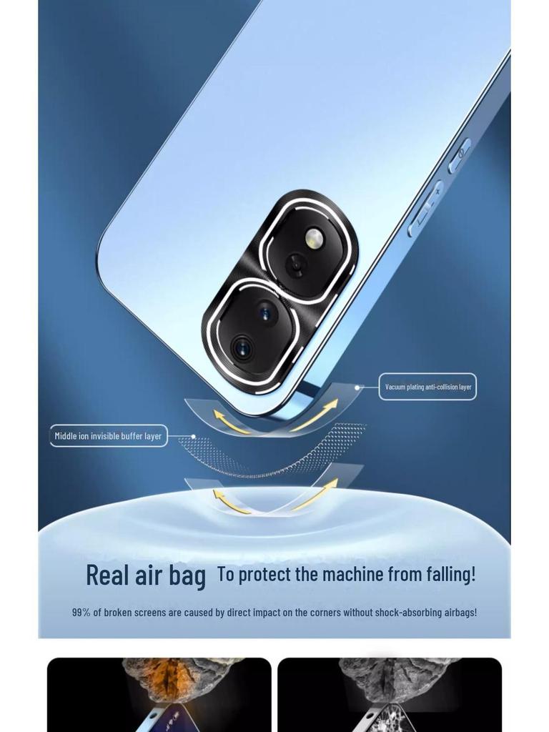Защитный чехол для мобильного телефона Honor 80 Pro, гальванический матовый чехол Honor 200/90/70/100 Pro, все включено.