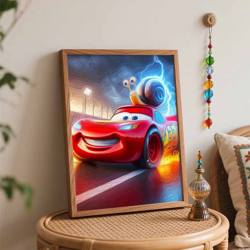 Disney Набор для рисования «Молния Маквин и улитка» на холсте DIY Декор для дома Подарок