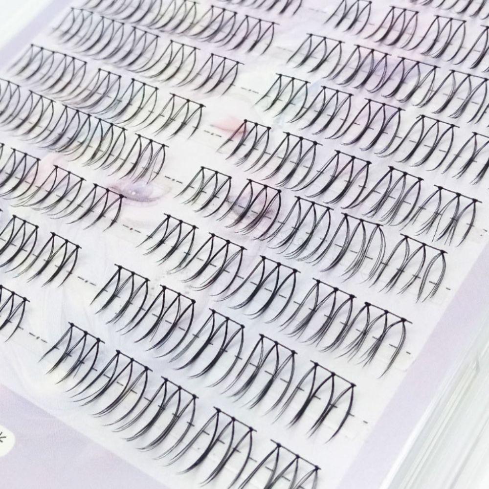 Superfine Segmented Eyelashes Bundles 10 Rows False Eyelashes Clusters  Makeup Tool