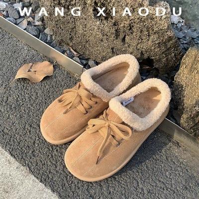 Туфли на плоской подошве весна/осень из коровьей замши, женская обувь на распродаже 2024 года, модные туфли на шнуровке с перекрестными шнурками, лаконичные туфли на плоской подошве Sapatos Baixos