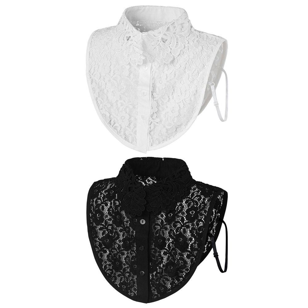 DIY Detachable False Collar Lace Shawl Wrap Neckline Detachable Ladies Cape Women Girls