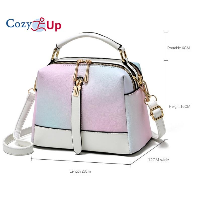 Cozy Up Color-Block Crossbody Bags for Women Purses Cute Designer Handbags Shoulder Bag Adjustable Shoulder Strap
