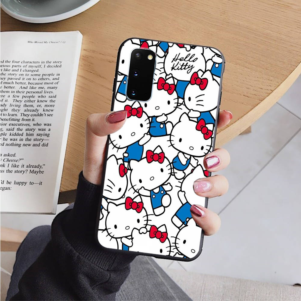 AH43 Hello Kitty черный чехол для Xiaomi Poco X6 M5 M6 F5 F6 F1 C65 C55 C50 C51 C40 Redmi Note 7 8 14C A3X 13C 12C 11 10A 9C Pro мягкий чехол