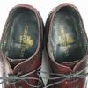 80s Vintage STAFFORD Semi Brogue Cap Toe Shoes Burgundy Size 7.5D 25.0-25.5 Men's(USED)