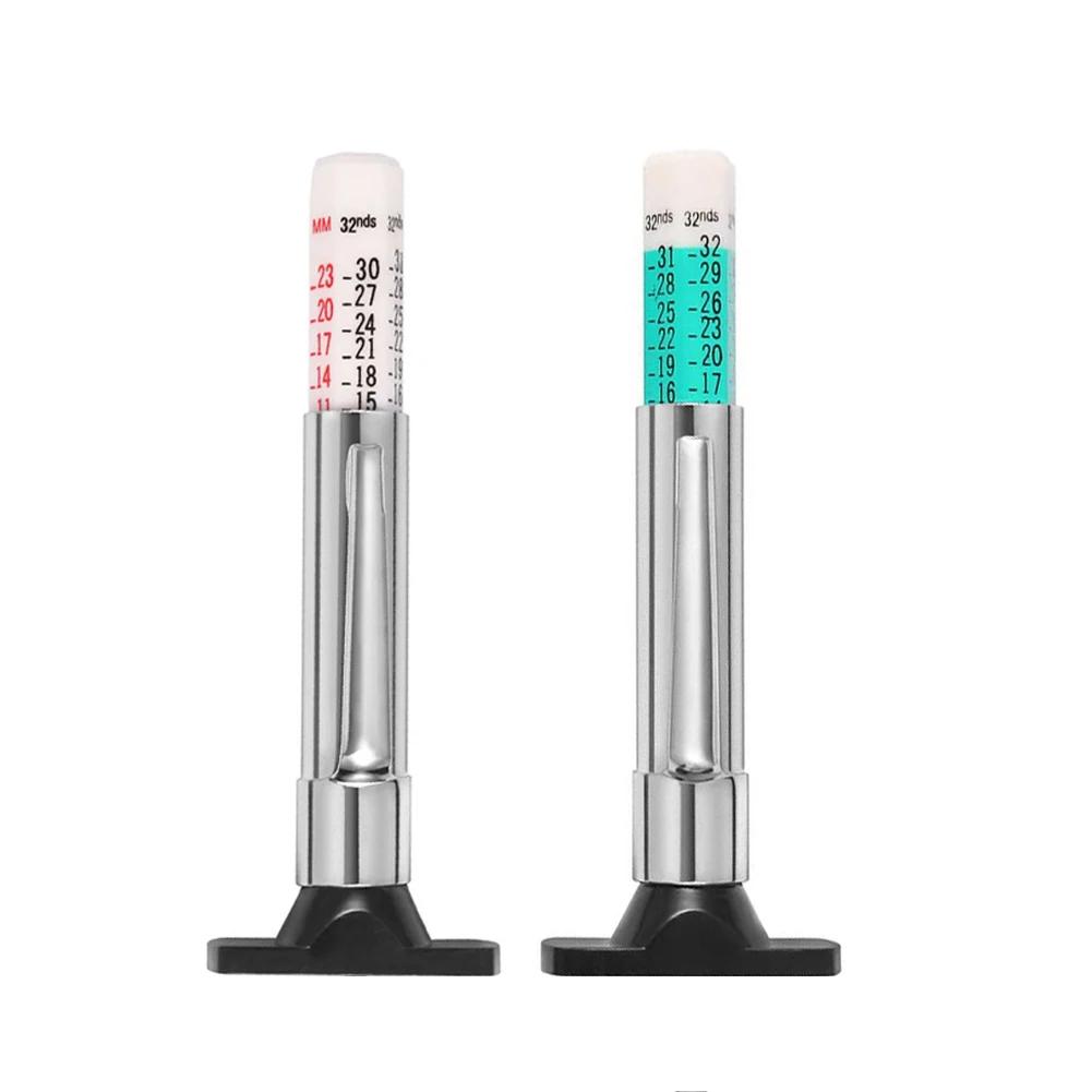 25mm Car Tire Tyre Tread Depth Gauge Meter Digital Thickness Detection Ruler Measuring Pen Auto Tread Mark Measuring Tool