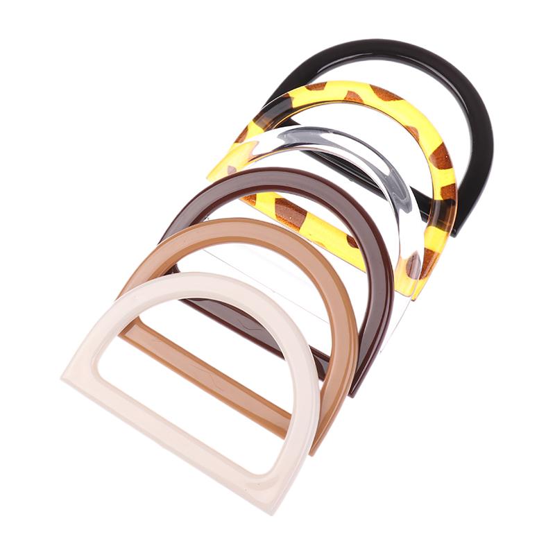 2Pcs D Shape Bag Handles Diy Replacement Handbag Tote Handles Decorative Bag Handles Purse Crochet Bags Making Supplies