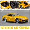 JDM Toyota GR Supra Supercar Simulation Diecast & Toy Vehicle Sounds & Light Pull Back Car 1:32 Alloy Collection Model Gifts For Children