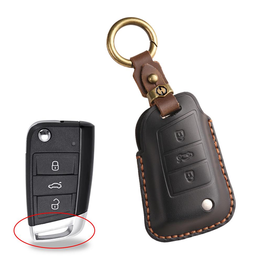 The retro key cover is suitable for Volkswagen's new Suiteng Langyi Exploration Song Yingdu Exploration Yue X car bag leather protective case