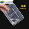 ZISIZ Disposable 2-Compartment Food Container