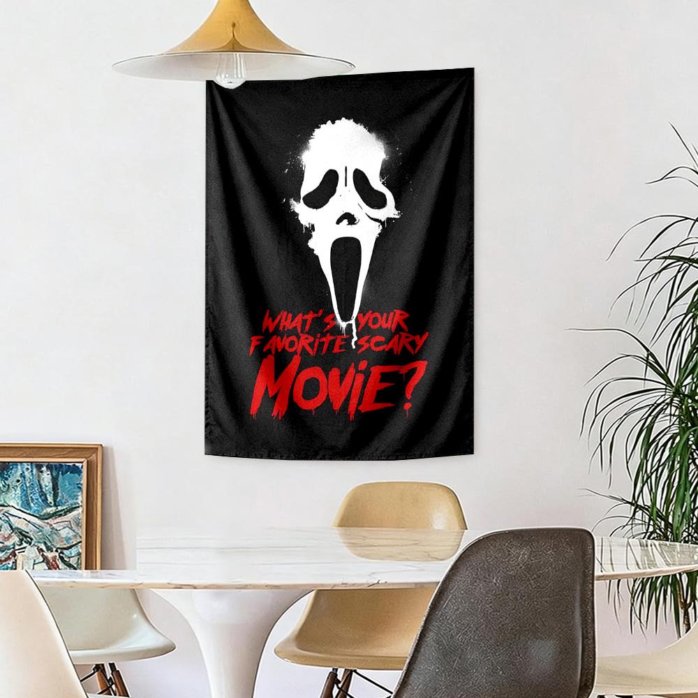 Scream Wall Decor Tapestry Art For Pet Memorial Birthdaywedding Party Backdrop Family Gift