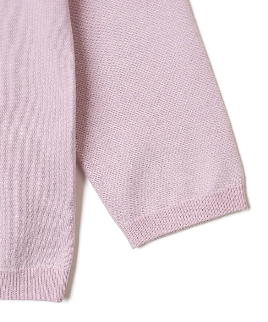 TTUDEMENT Daily 3/4 Sleeve Knit Top_Pink