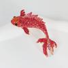 Trendy Red Koi Fish Rhinestone Brooches For Women Unisex Vintage 3-Color Carp Fish Animal Brooch Pin Coat Suit New Year Gifts