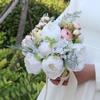 Каскадные свадебные букеты Свадебный букет для невесты Букеты невесты на свадьбу Букеты из искусственных цветов