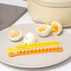 2 Pcs Eggs Cutter Fancy Cooked Household Boiled Eggs Creative Tools Bento Cut Flower Shaper
