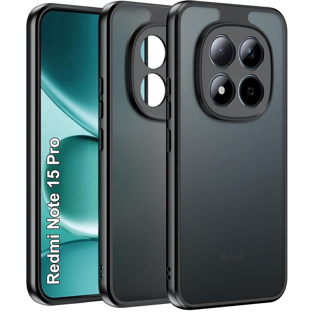 Case for Xiaomi Redmi Note 15 Pro 4G, Fusion Hybrid, Matte Black