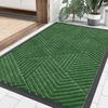 Olanly Inside Front Doormats Low Profile Entryway Rugs Absorbent Outdoor Rug Heavy Duty Non-Slip Washable Welcome Mat Rubber Mat