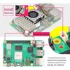 Бесшумный вентилятор охлаждения и алюминиевый радиатор для Raspberry Pi 5 с быстрой теплопроводностью