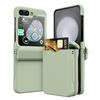 Для Samsung Galaxy Z Flip 6 держатель для карт защитный экран и шарнирный жесткий чехол