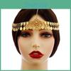 Boho Alloy Headwear With Water Drop Shape And Coin Tassels For Festival Wear
