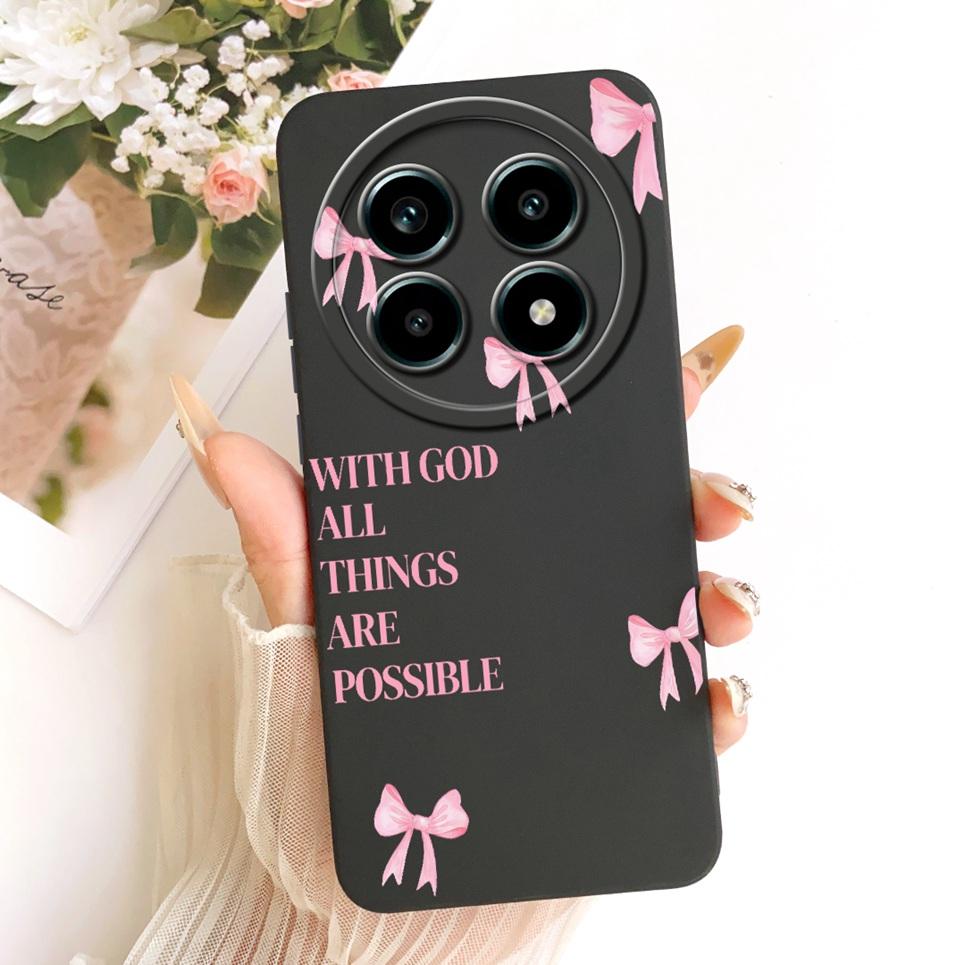 Daisy Bow Pattern Butterfly Flower Cherry Back Cover For Realme 13 Pro Pro+  Phone Case Soft Silicone Casing On Realme P1 Speed